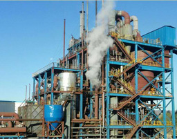 The project with the application of large circulating fluidized bed pulverized coal atmospheric gasification technology